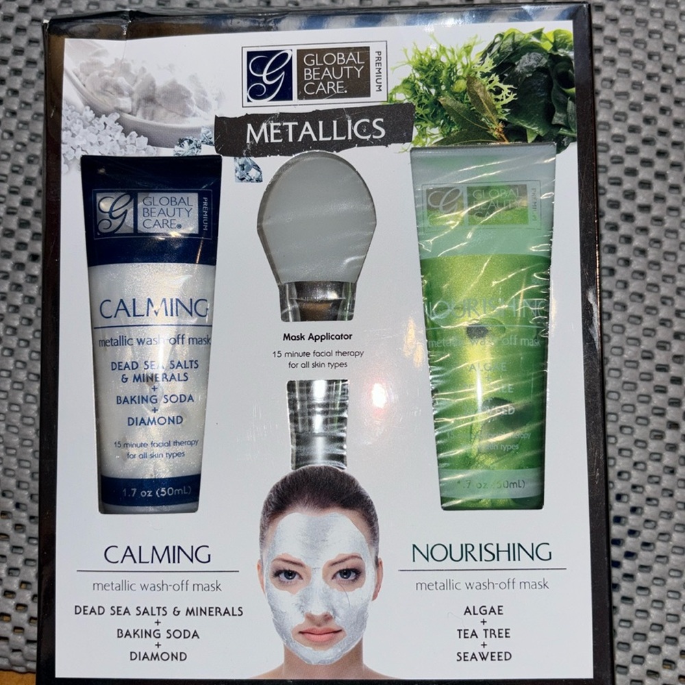 Gel Face Masks- 2Pack Global Beauty Care  1.7oz Each